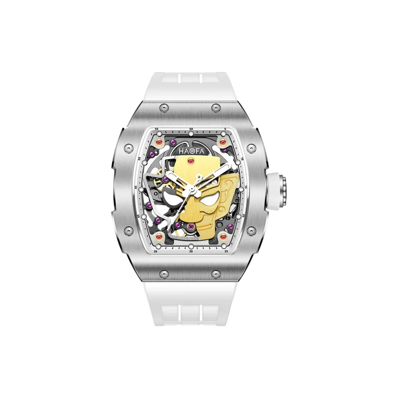 HaofaTourbillon 1969A Automatic Mechanical Movement Watch Men's Watches Cut Out Dial-4
