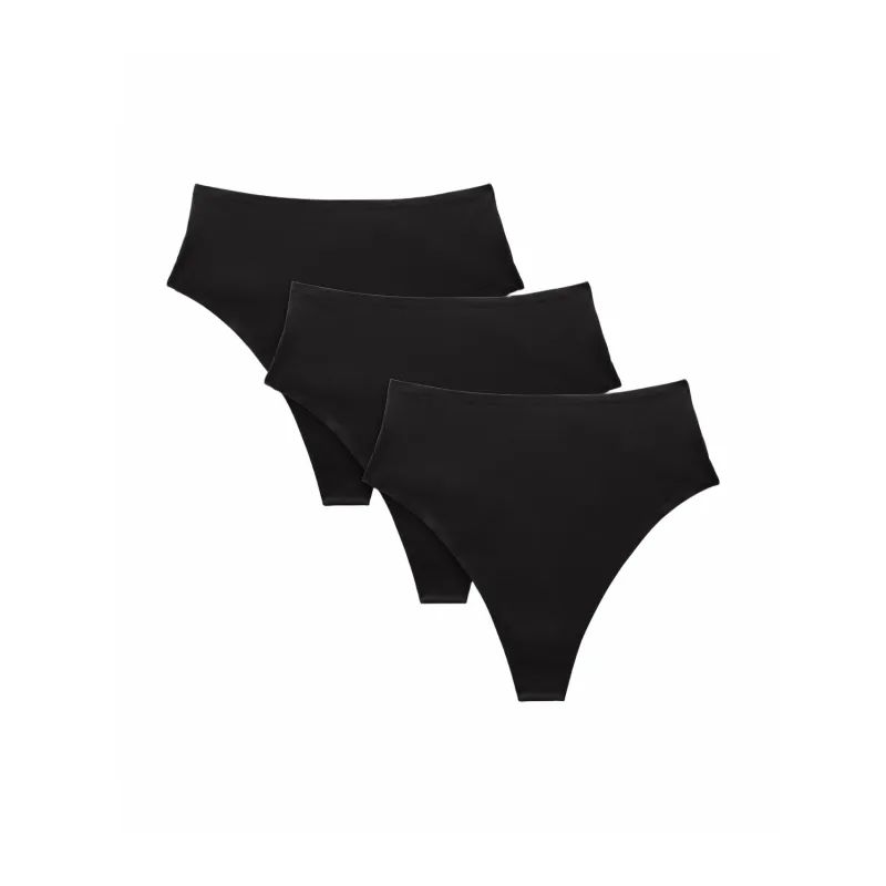 Lululemon Wundermost Ultra-Soft Nulu High-Waist Thong Underpants Women's 3 Pack-3