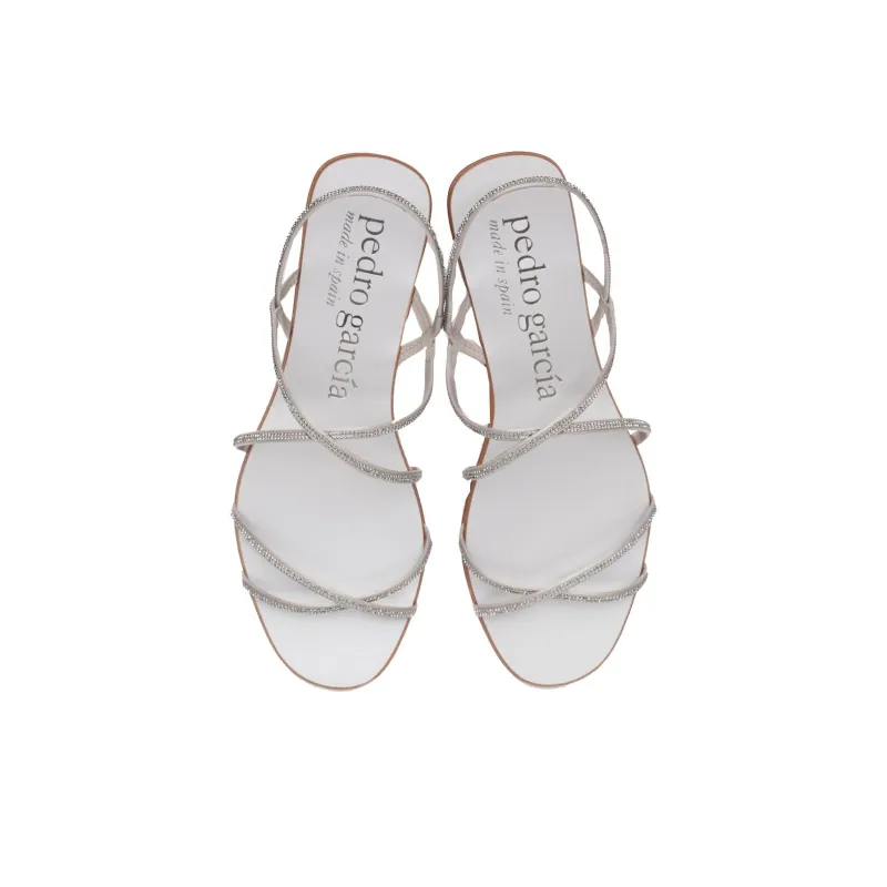 Pedro García Esme One Strap Sandals Women's Silver-2