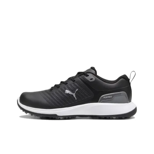 PUMA Grip Fusion Fle Anti Slip Wear Resistant Low Top Golf Shoes Men's Black Gray