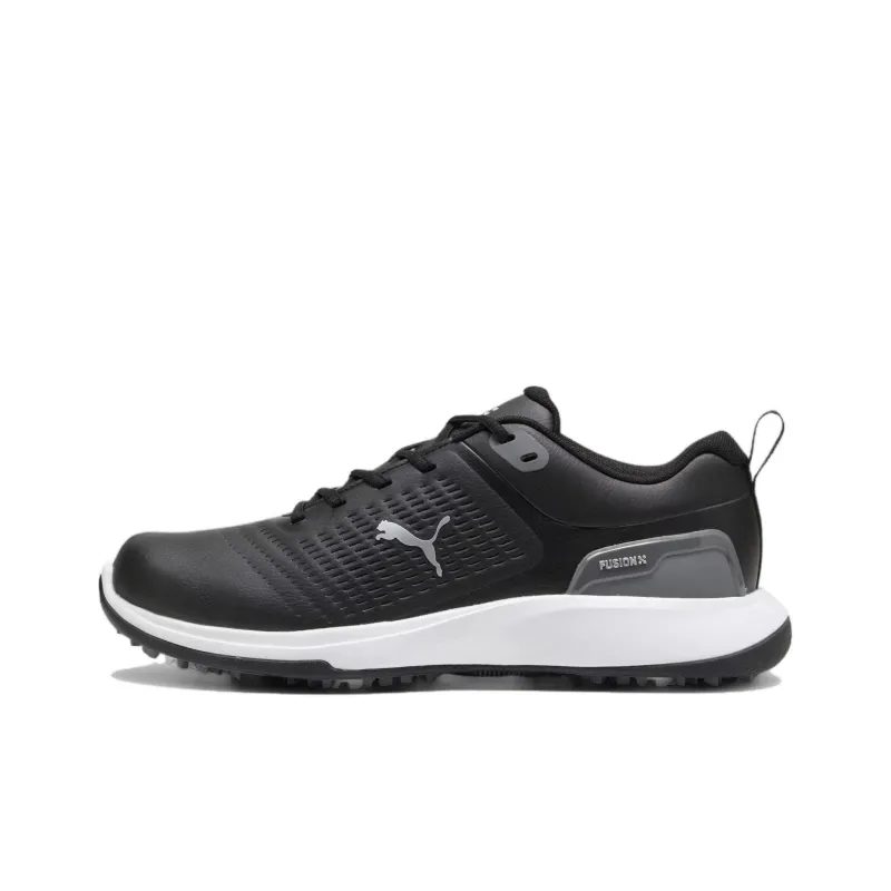 PUMA Grip Fusion Fle Anti Slip Wear Resistant Low Top Golf Shoes Men's Black Gray-0