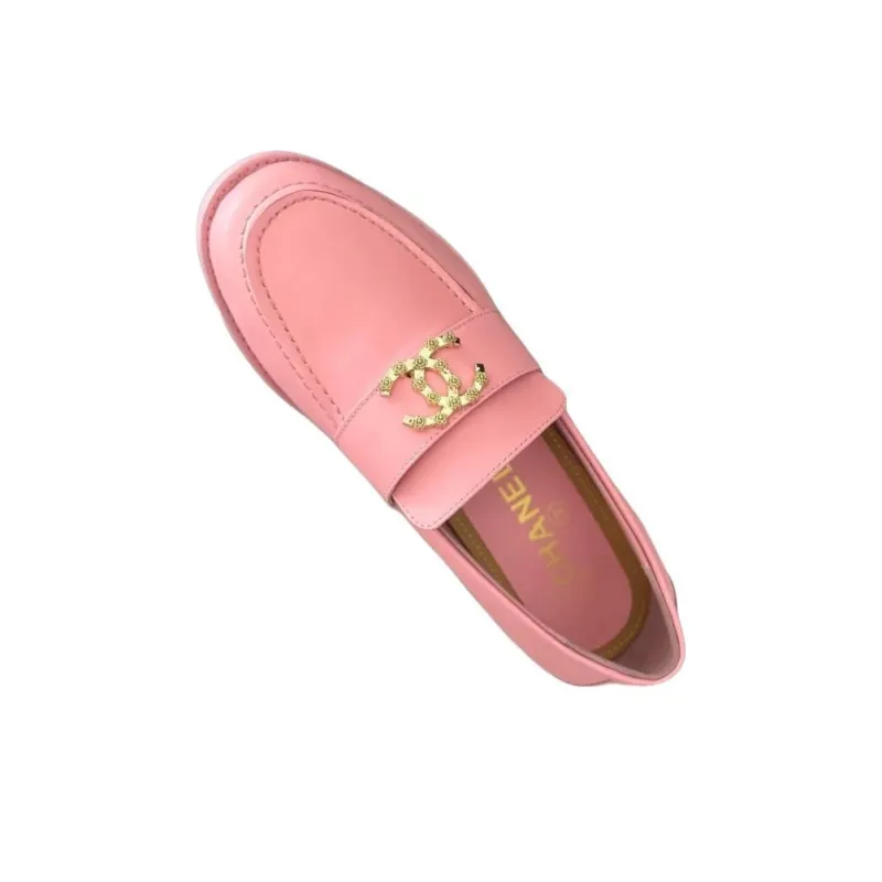 CHANEL Loafers Women's Pink-2
