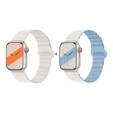 Apple Silicone Strap-Starlight * White Blue