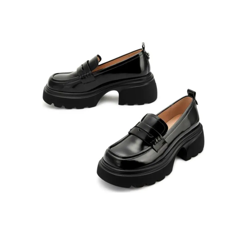 TOOMANYSHOES Loafers Women's Black-4