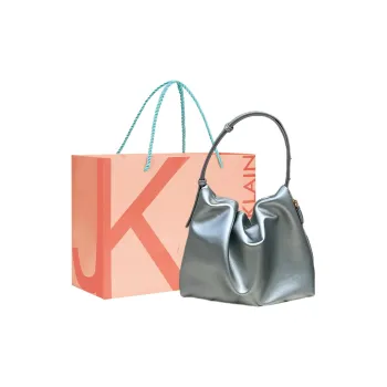 JANE KLAIN PU Bucket Bag Shoulder Bag Regular Women's Silver/Ecru/Black