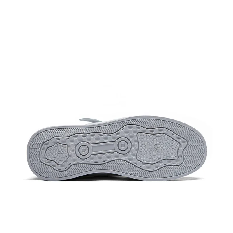 Warrior Mesh Surface White Sneakers Lightweight And Breathable Low Top Skateboard Shoes Men's Gray-3