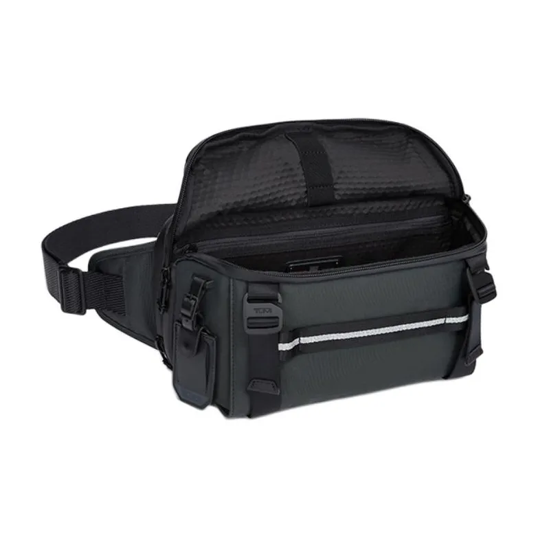 TUMI Alpha Bravo Nylon Crossbody Sling Bag Men's Iron Gray-4