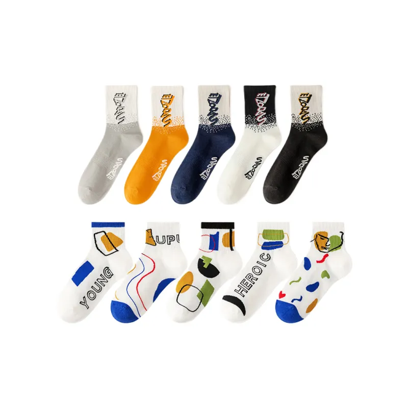 SOIE Mid Calf Socks Men's Combo Set-30