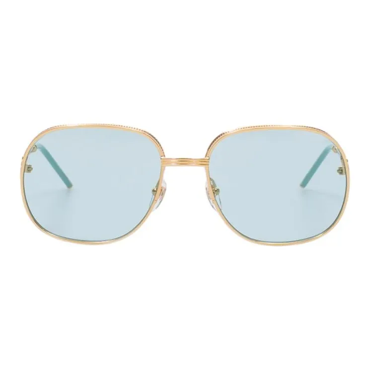 CASABLANCA Square Metal Sunglasses With Solid Lens-1