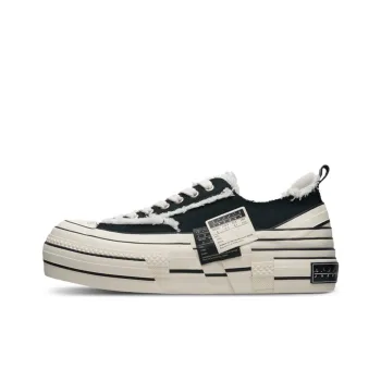 VESSEL Platform Shoes Low Top Canvas Shoes Unisex Black