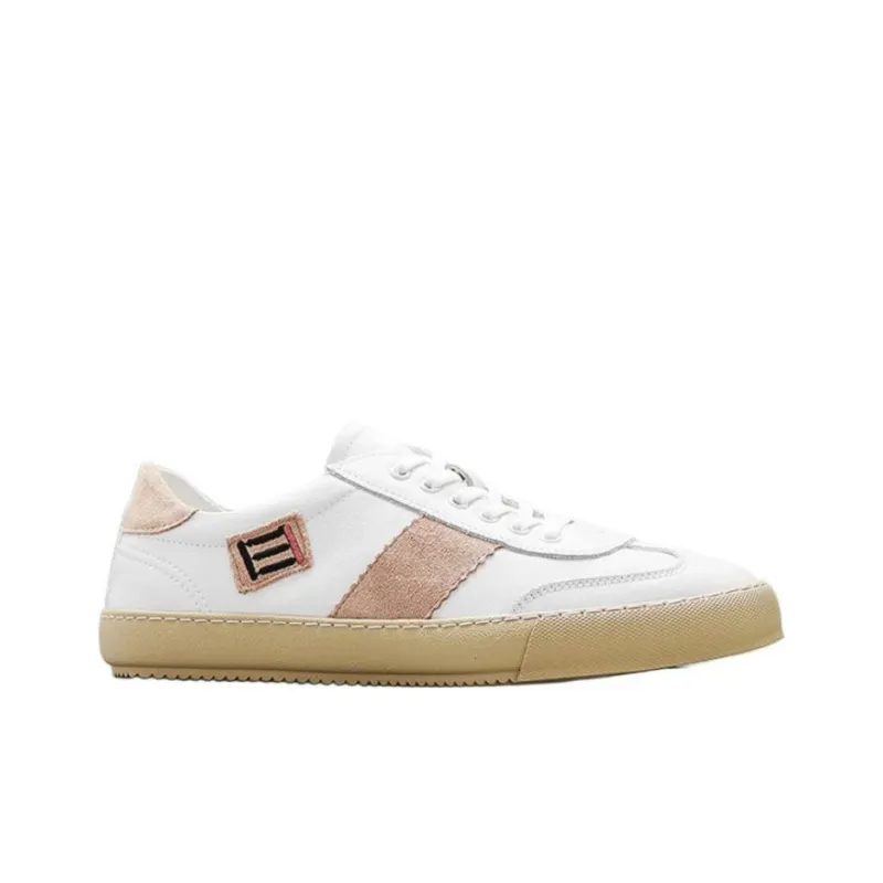 JANE HARLOW Low-Top Skateboard Shoes Men's White Brown-1