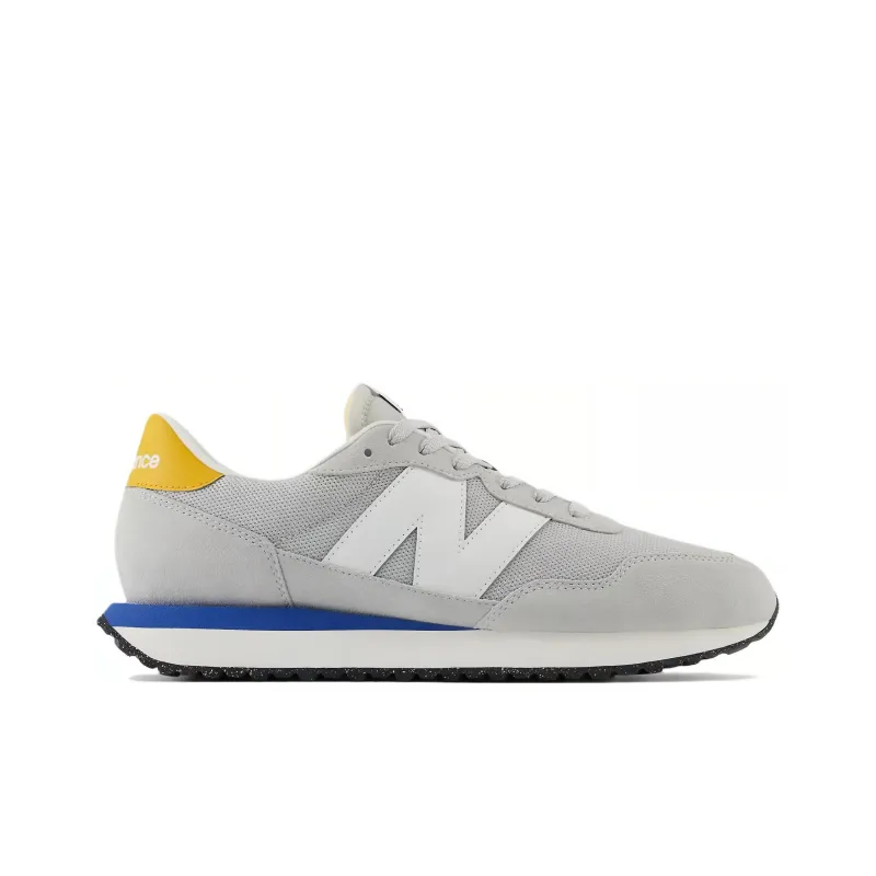 New Balance NB 237 Slip Resistant, Abrasion Resistant, Breathable Low Top Casual Running Shoes Men's Gray White-1