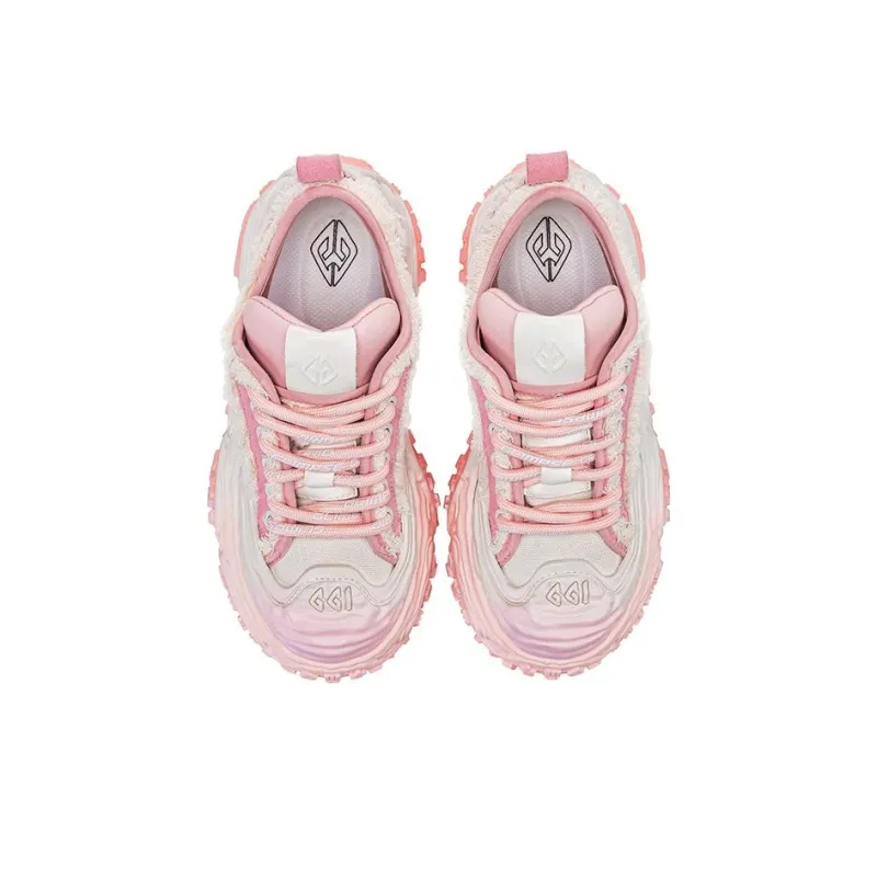 Ggi Xingyun Collection Stylish Skateboarding Shoes Unisex Cherry Blossom Pink-3