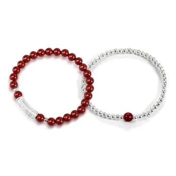 GUDS GAVE Cinnabar Jade Bracelets Unisex