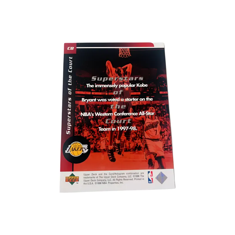 UPPER DECK 1998 Lakers Kobe Refringence Vintage Card Rarity Kobe Bryant Player Card Product Access Sports Cards 1 Pc-1