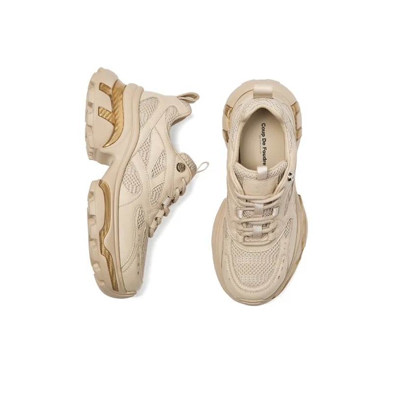 Coup De Foudre Cushioning Lightweight Height Increasing Low-Top Chunky Sneakers Women's-7
