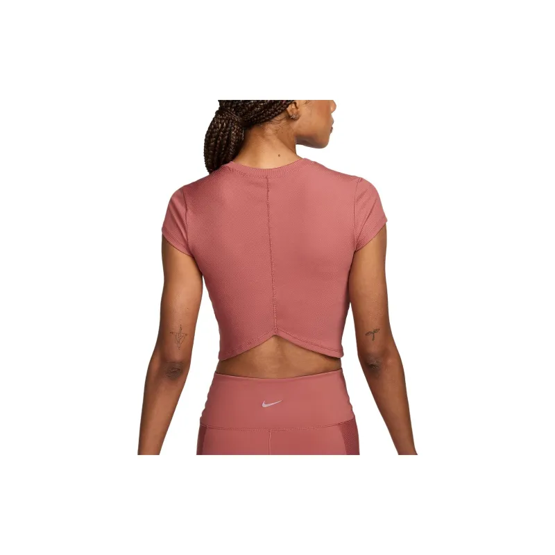 Nike One Fitted Rib Women's Dri-FIT Short-Sleeve Cropped Top-1