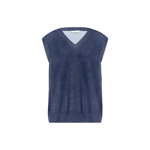 MEIYANG Tank Tops Women's Denim Blue