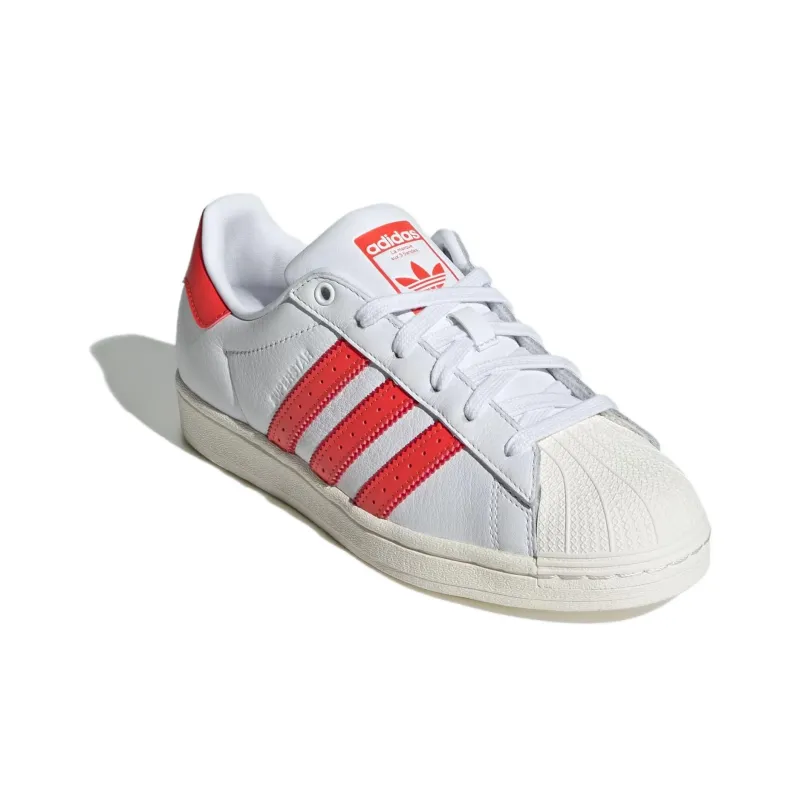 Adidas Originals Superstar Cloud White Bright Red Women's-2