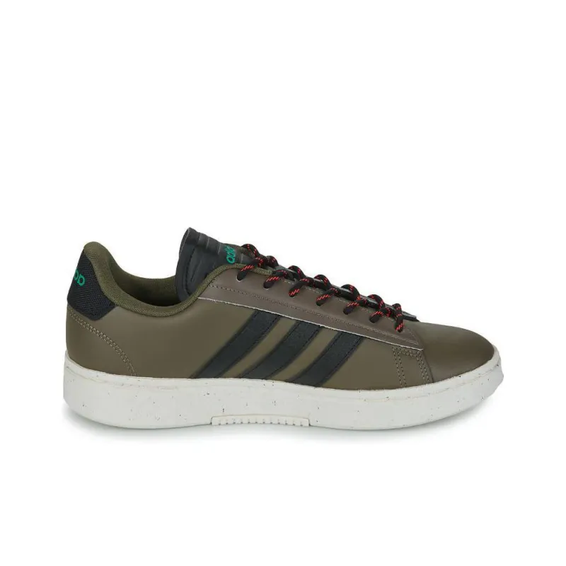 Adidas GRAND COURT ALPHA Grand Court Alpha Cushioning Wear Resistant Low Top Skateboard Shoes Men's Gray-1