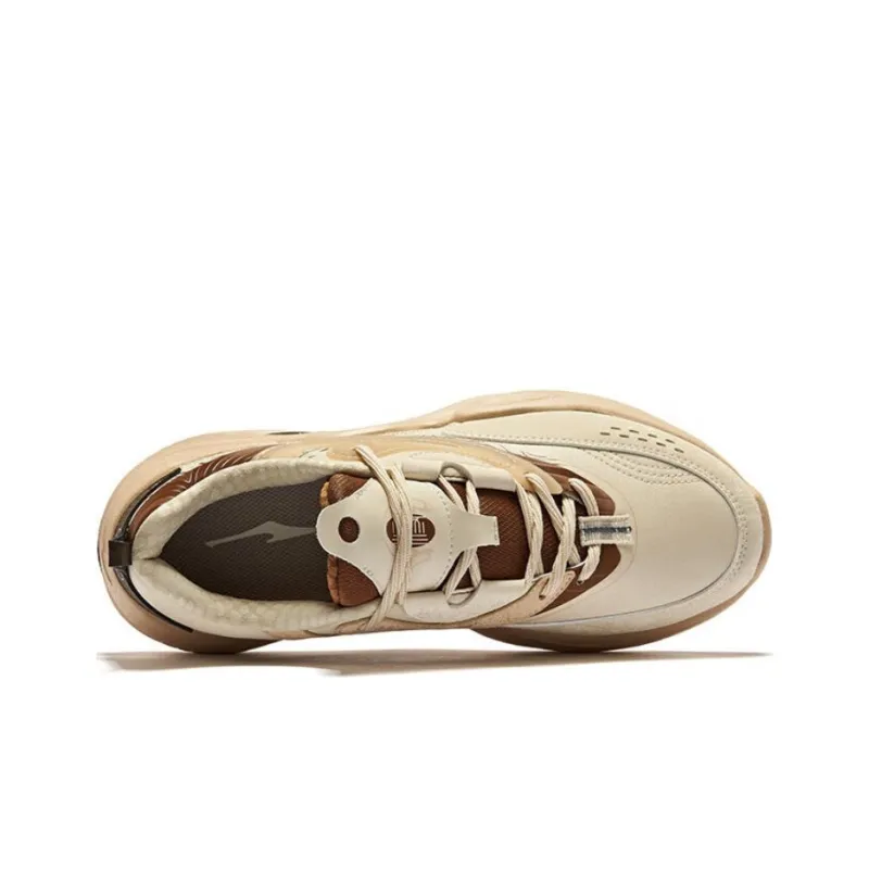 Erke Kirin 3.0 Non slip Lightweight Low Top Casual Shoes Men's Warm Flaxen Deep Sandalwood Color-3