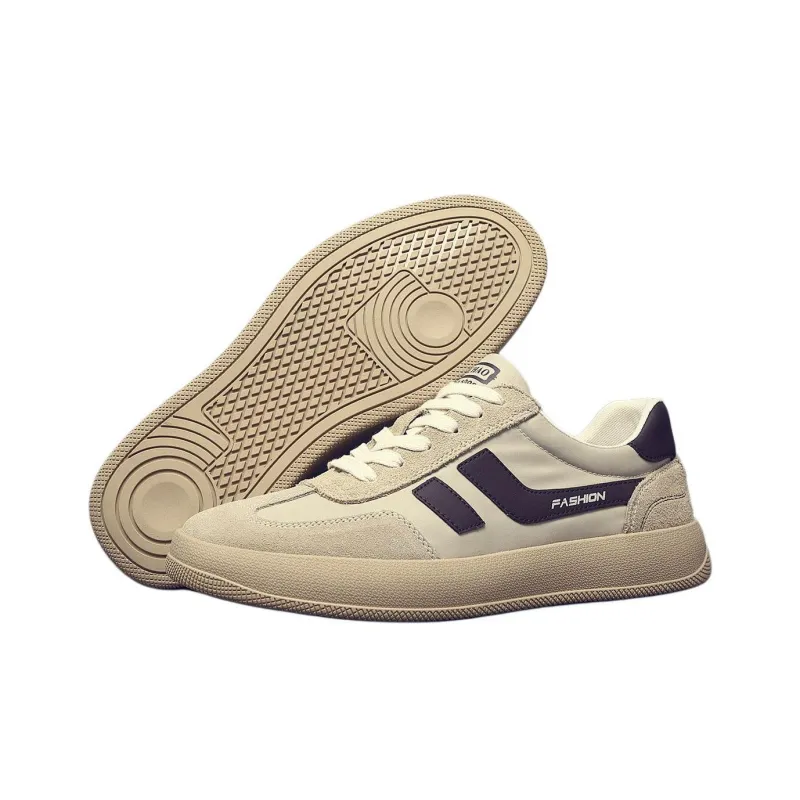 JANE HARLOW Low-Top Skateboard Shoes Men's Coffee-4