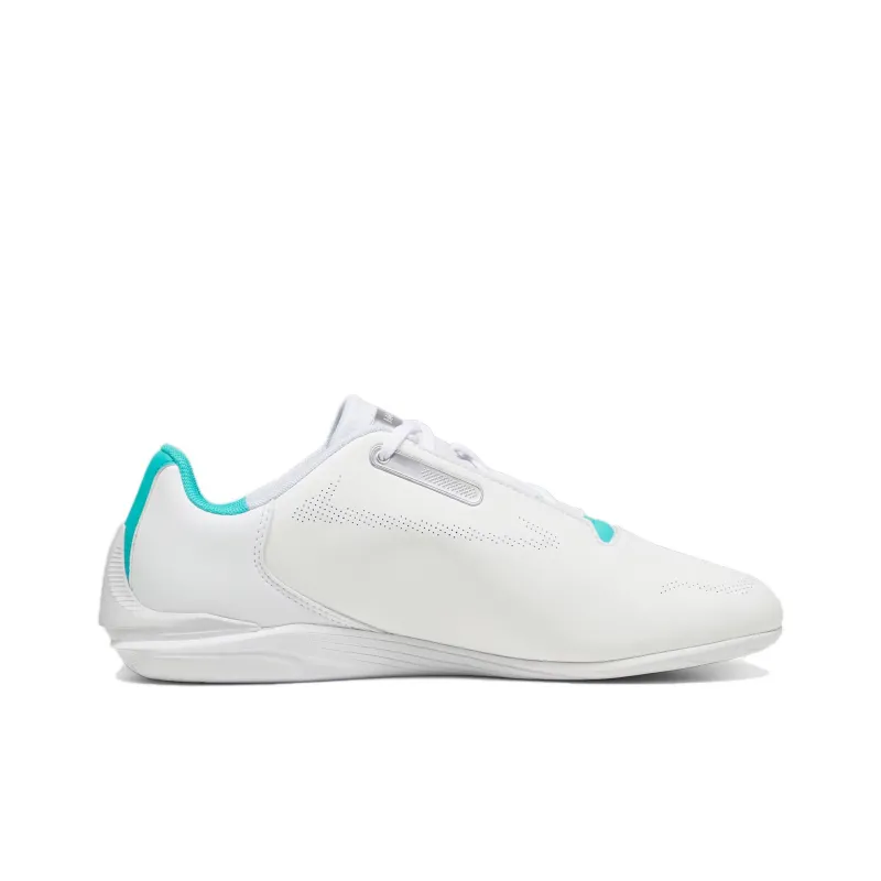 PUMA Mercedes Amg Anti Slip Wear Resistant Low Top Running Shoes Unisex White Green-1