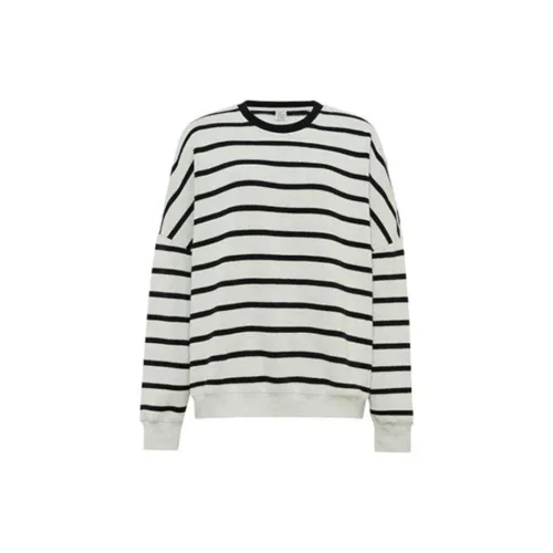 MEIYANG Knitwear Women's Gray Black Stripes