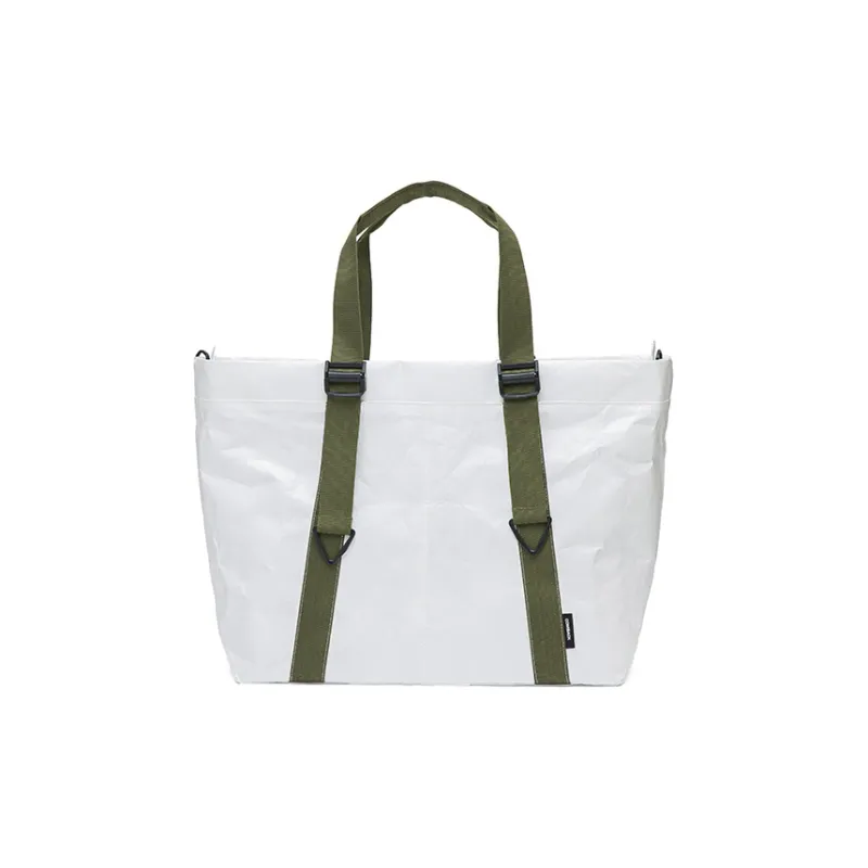 COMBACK Polyester Handbag, Shoulder Bag Tubas Unisex White/Black-0