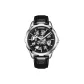 White Case Black Dial Leather Strap