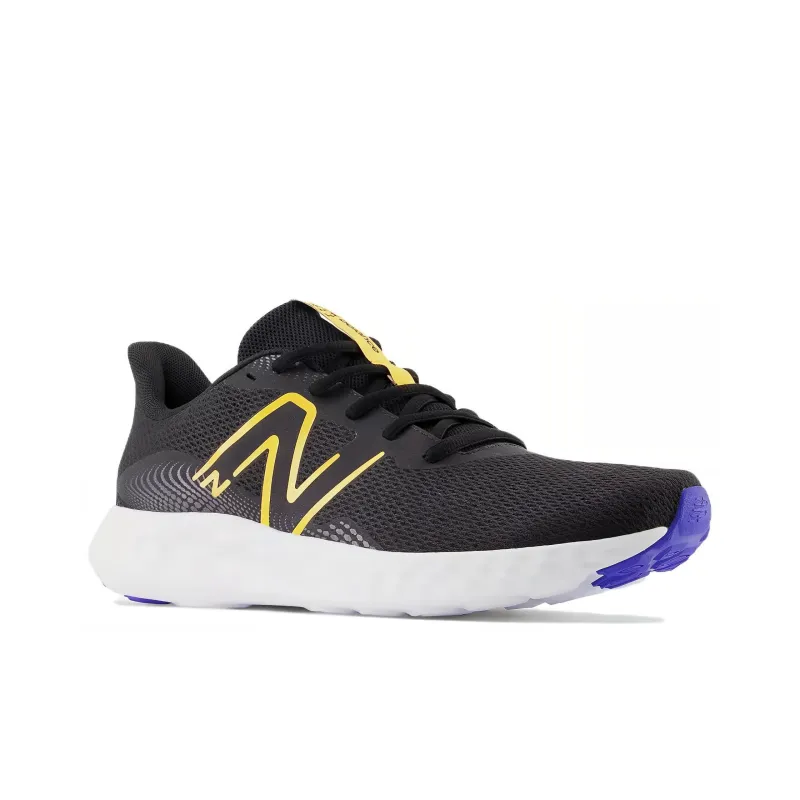 New Balance NB 411 Anti Slip Wear Resistant Low Top Casual Running Shoes Men's Black Yellow-2