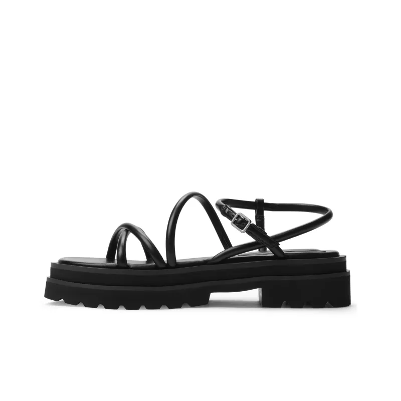 CHARLES&KEITH Small Ck One Strap Sandals 4.1cm Women's Silver/Silver/Beige/Beige/Black-9