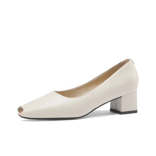 Safiya Casual Single Shoes 4.5cm Women's Beige