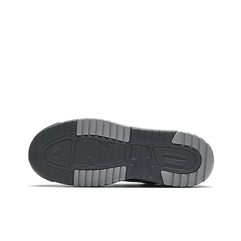 Anta Life Collection Anti-Slip Wear-Resistant Low-Top Skateboard Shoes Men's Gray White-4