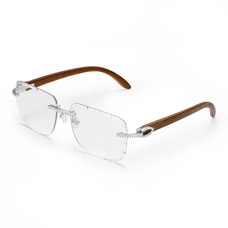 ICEGIANT 925 Sterling Silver Irregular Shape Sunglasses Unisex-4