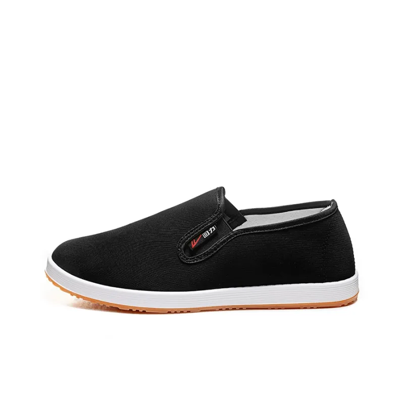WARRIOR Canvas Shoes Men Low Top Black-0