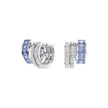 Swarovski Synthetic Cubic Zirconia Earrings Women's Blue