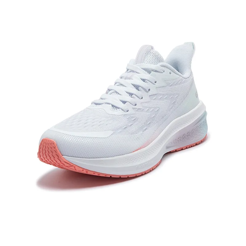 361° Cushioned Wear-Resistant Breathable Low-Top Casual Running Shoes Women's White Blue-1