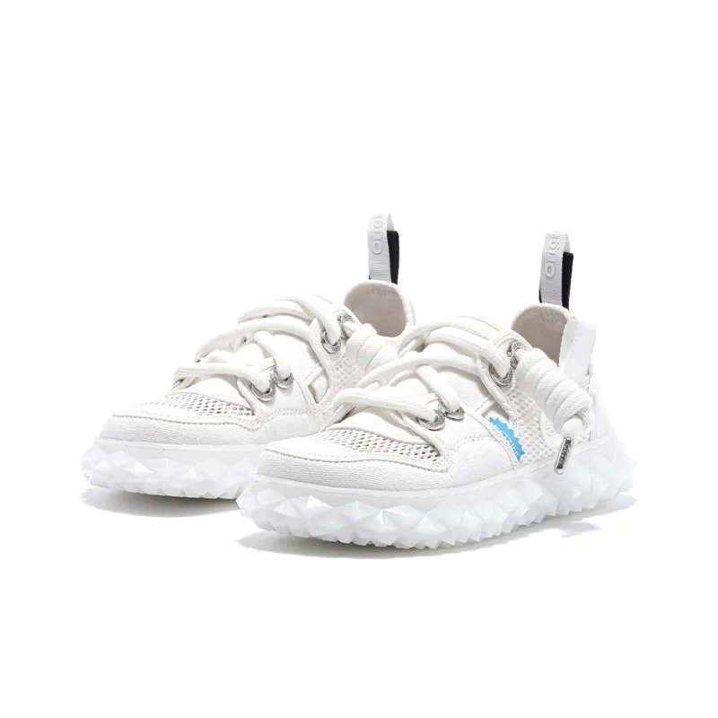 OETZI New Iceberg Series Breathable Low Top Casual Shoes Unisex White-1