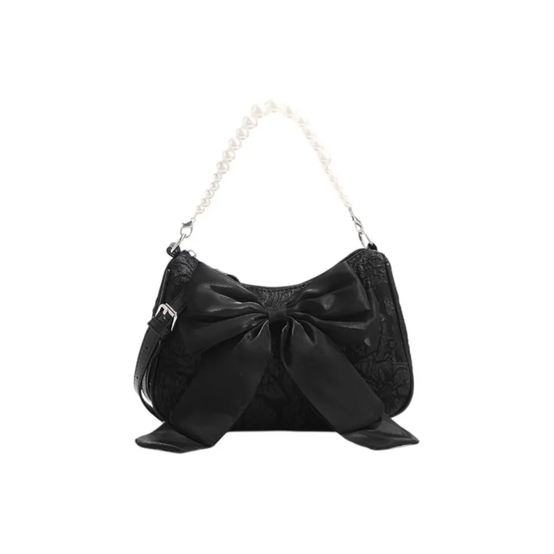 Carksky PU Shoulder Bag, Crossbody Bag, Handbag Women's Black/White/Pink-0