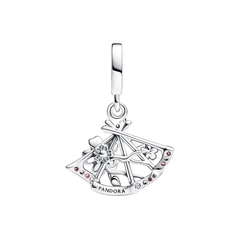 Pandora 925 Sterling Silver Pendants Women's Pink-1