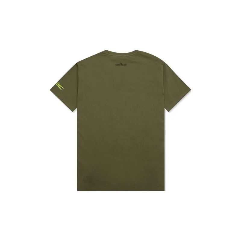 STONE ISLAND T Shirt Men's Olive Green-1