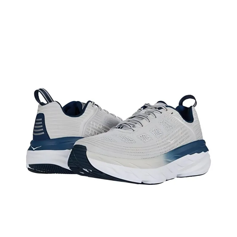 HOKA ONE ONE Bondi 6 Running Shoes Women's Low Top White-2