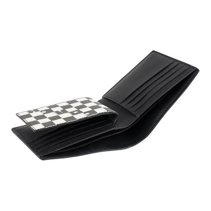 COACH 3 IN 1 Wallet Canvas Leather Clutch Card Holder, Wallet Regular Unisex Black White-4