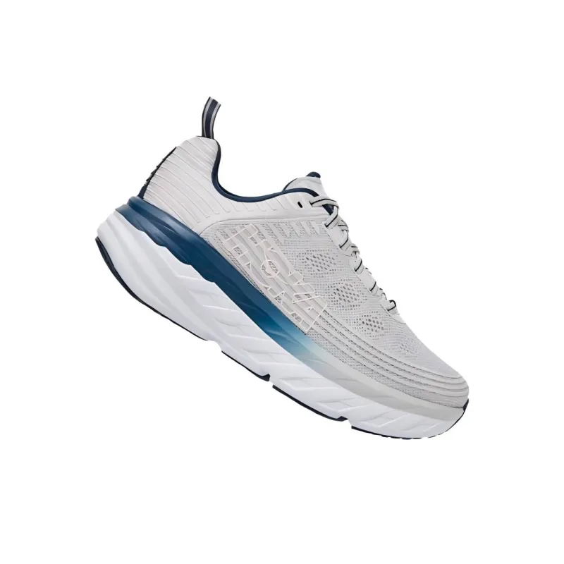 HOKA ONE ONE Bondi 6 Running Shoes Women's Low Top White-3