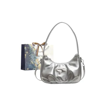 Iman's House PU Handbag, Crossbody Bag, Shoulder Bag Regular Women's Silver/Ecru/Red/Black