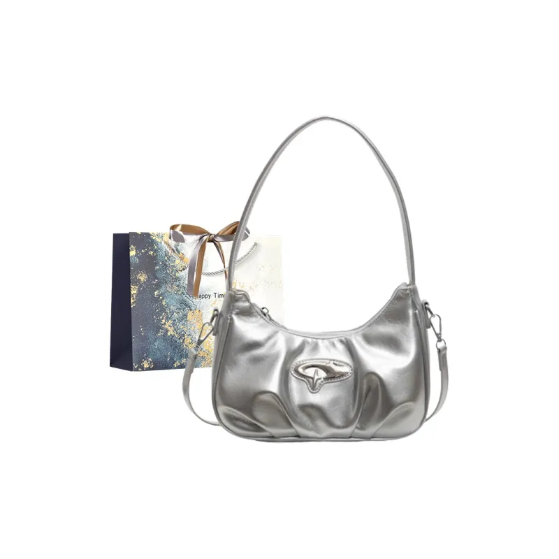Iman's House PU Handbag, Crossbody Bag, Shoulder Bag Regular Women's Silver/Ecru/Red/Black-0