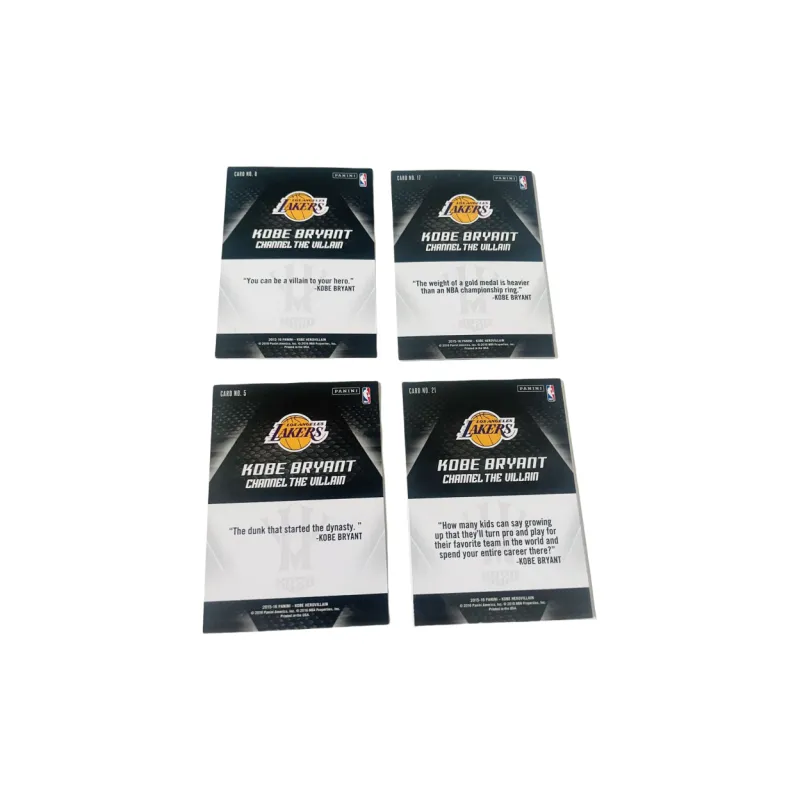 PANINI Kobe Bryant 15 16 Lakers 4 Piece Combination Player Card Set Pass Sports Cards 4 Pcs-1