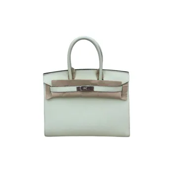 HERMES Birkin Epsom Leather Birkin Bag Handbags Women's 0S Bubble Green