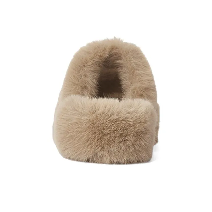 DAPHNE Slide Slippers Women's Apricot/White/Gray-4